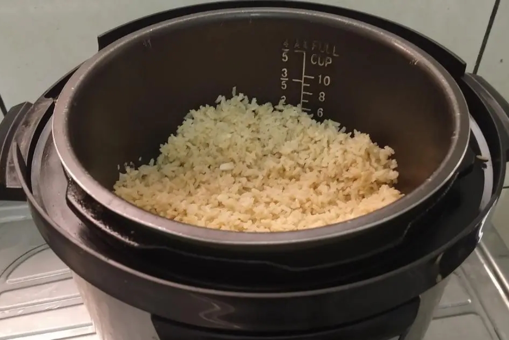 Arroz integral na panela de pressão, é tão fácil e não fica duro