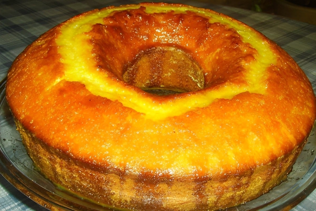 Bolo de laranja caipira que minha avó fazia na fazenda, perfeita para o café ou lanche