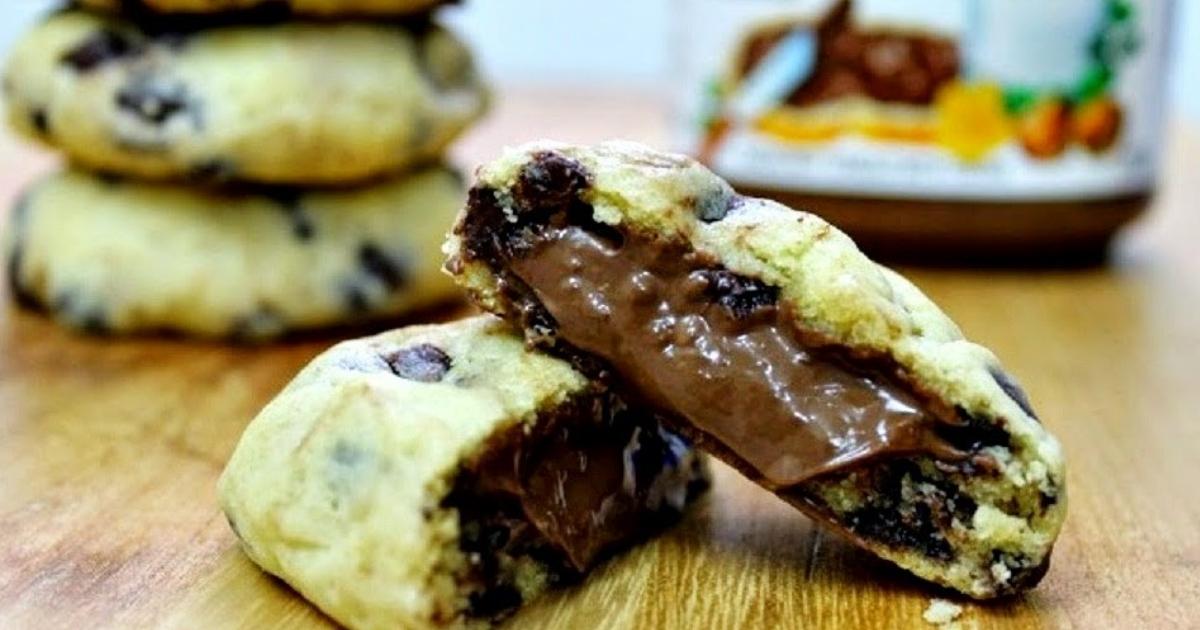 Cookie de nutella maravilhoso para servir no café da tarde das amigas