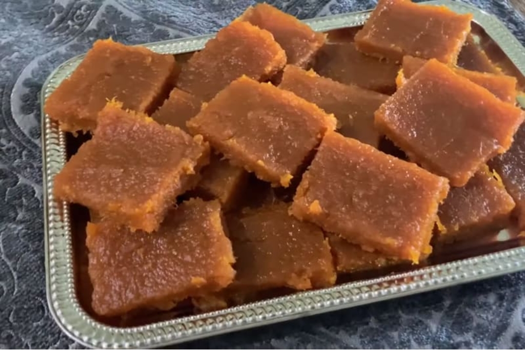 Doce de abóbora de corte caseiro igual aqueles vendidos antigamente, delicioso