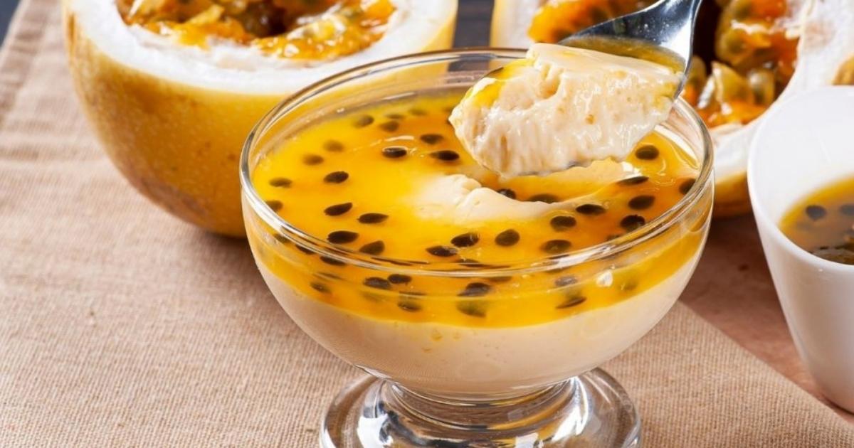 Mousse Gelado de Maracujá Muito Refrescante!