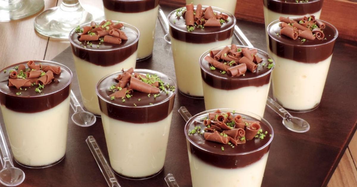 Mousse de limão com ganache de chocolate, tem visual e sabor perfeito